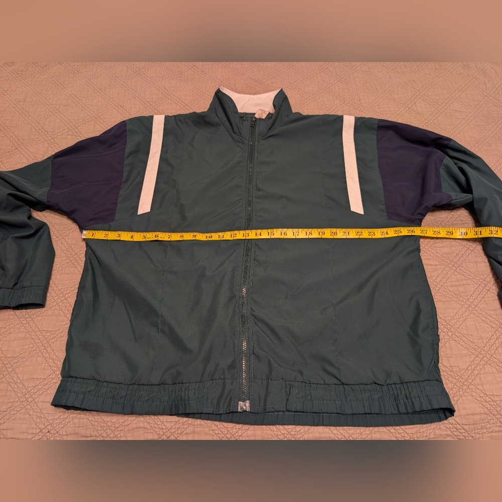 Vintage John Ashford Zip-front sport jacket with colorblock design, Size Medium - Picture 7 of 9